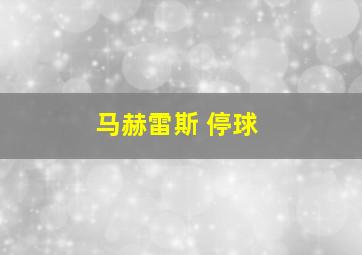 马赫雷斯 停球